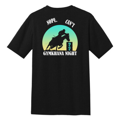 Adult unisex cotton blend tee - Gymkhana Night  Thumbnail