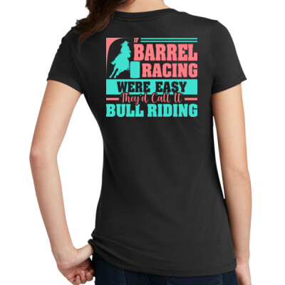 Women's crewneck tee - Barrel Racing Thumbnail