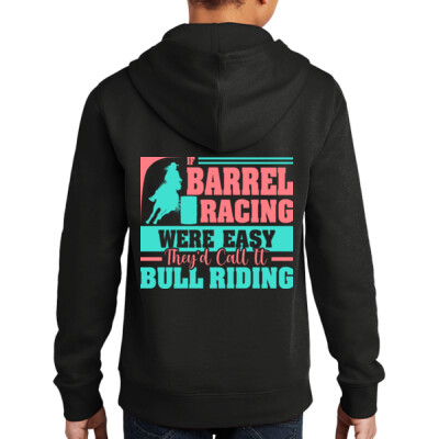 Youth Fleece Hoodie - Barrel Racing Thumbnail